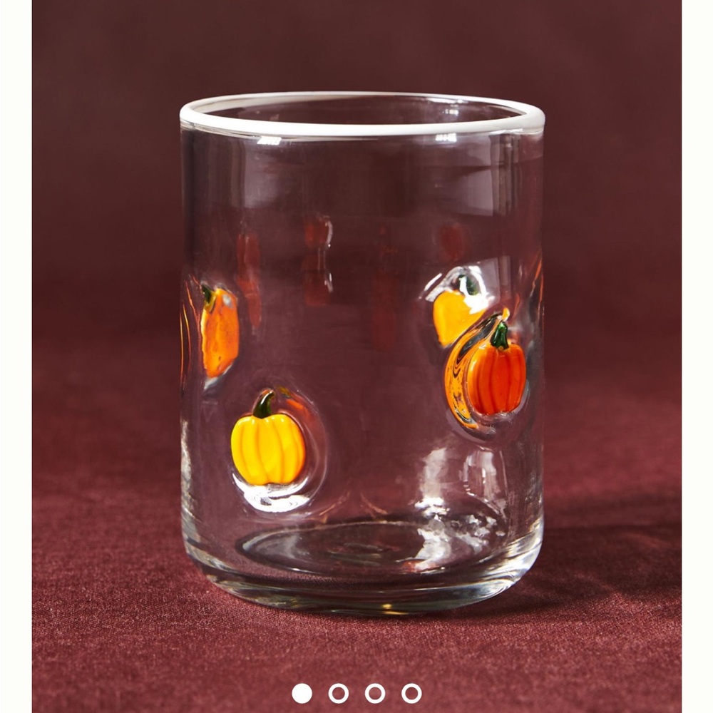 ISO Anthropologie Icon Juice Glass - Pumpkin